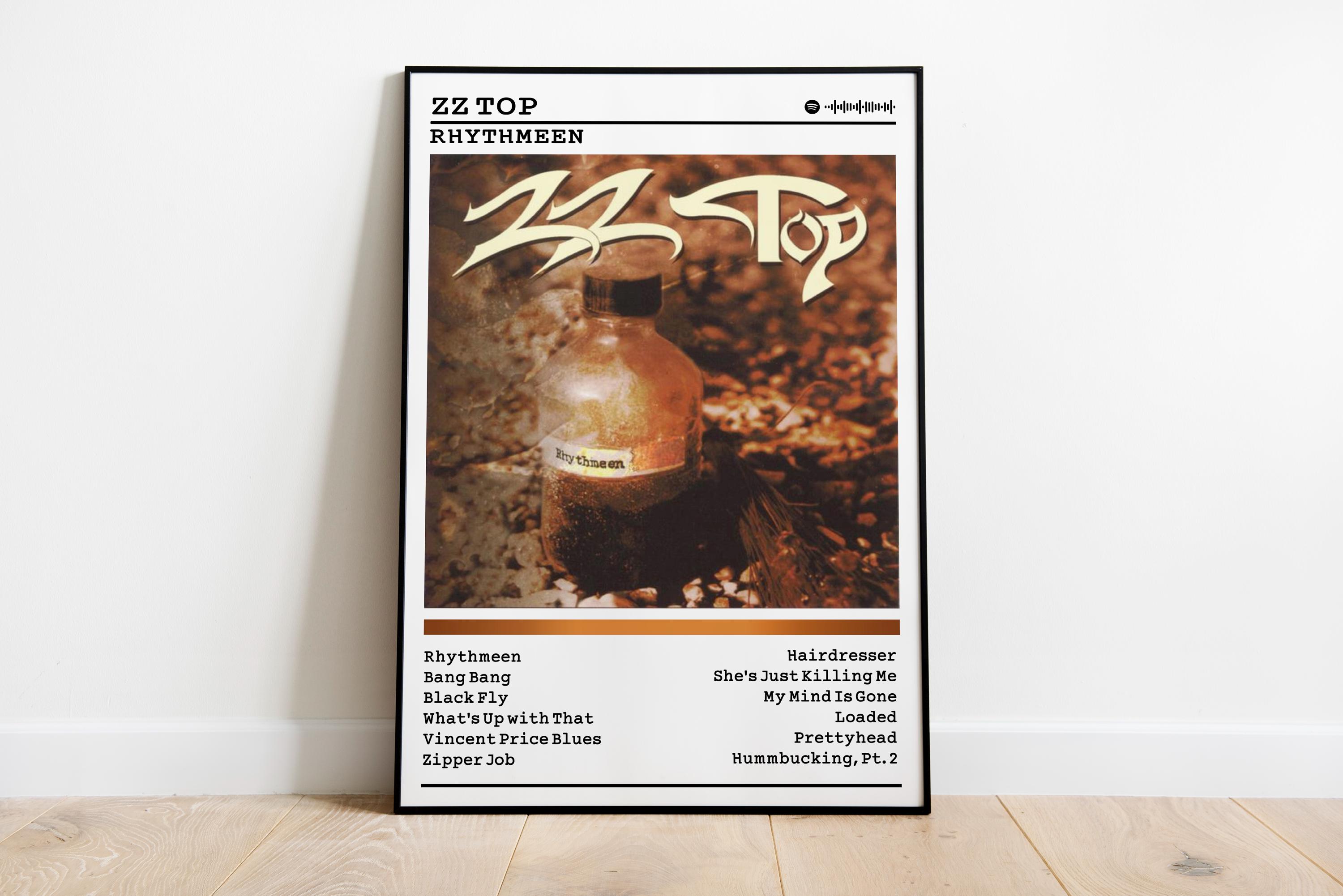 ZZ Top Rhythmeen Album Poster: Rock Music Wall Art - Etsy
