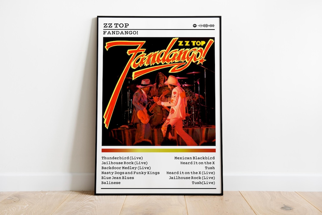 ZZ Top Fandango Album Poster: Rock Music Wall Art - Etsy