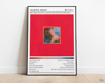 Kanye West 'My Beautiful Dark Twisted Fantasy' Album Poster