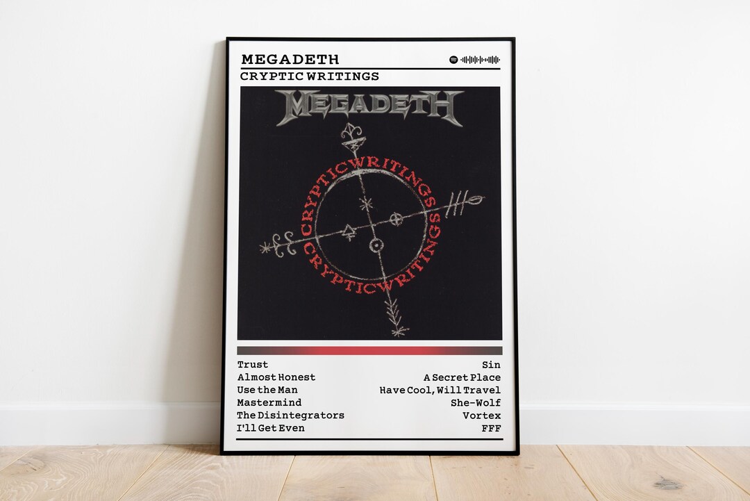 Megadeth Cryptic Writings Album Poster: Metal Music Wall Art - Etsy