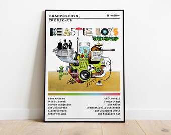 Beastie Boys-albumposter 'The Mix Up': muurkunst met matte afwerking