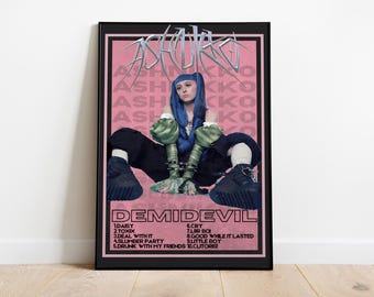 Ashnikko Music Poster Print: Album Cover Art, Room Decor