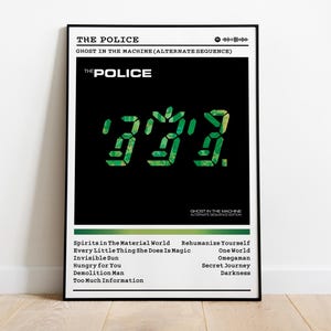 The Police - Ghost In The Machine Album Cover Art Poster