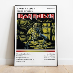 Iron Maiden &#39;Piece of Mind&#39; Album Cover Art Poster