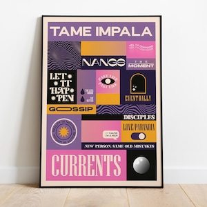 Tame Impala Poster Print | Music Poster | Album Cover Poster | Wall Decor | Music Gift | Room Decor