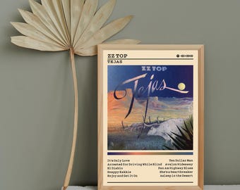 ZZ Top Tejas Album Poster: Rock Music Wall Art - Etsy