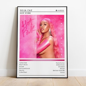 Doja Cat Poster | Hot Pink Poster | Album Poster Prints | Wall Decor Posters | Album Cover | Rap Music Poster