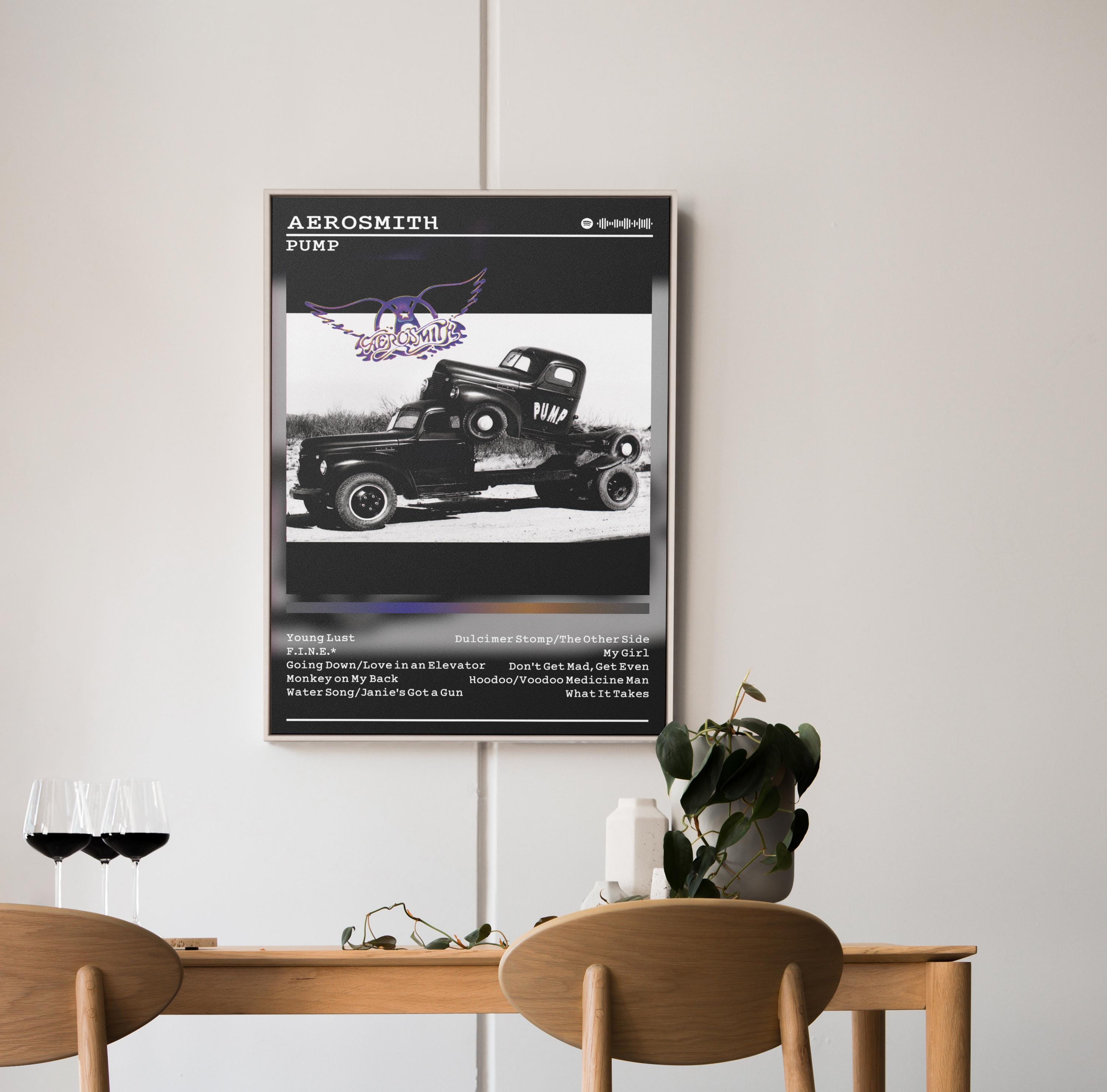 Aerosmith Poster | Pump Print | Album Poster Prints | Wall Decor