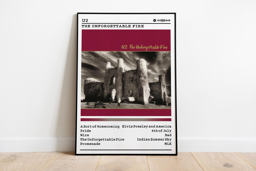 U2 the Unforgettable Fire Album Poster: Rock Music Wall Art - Etsy UK