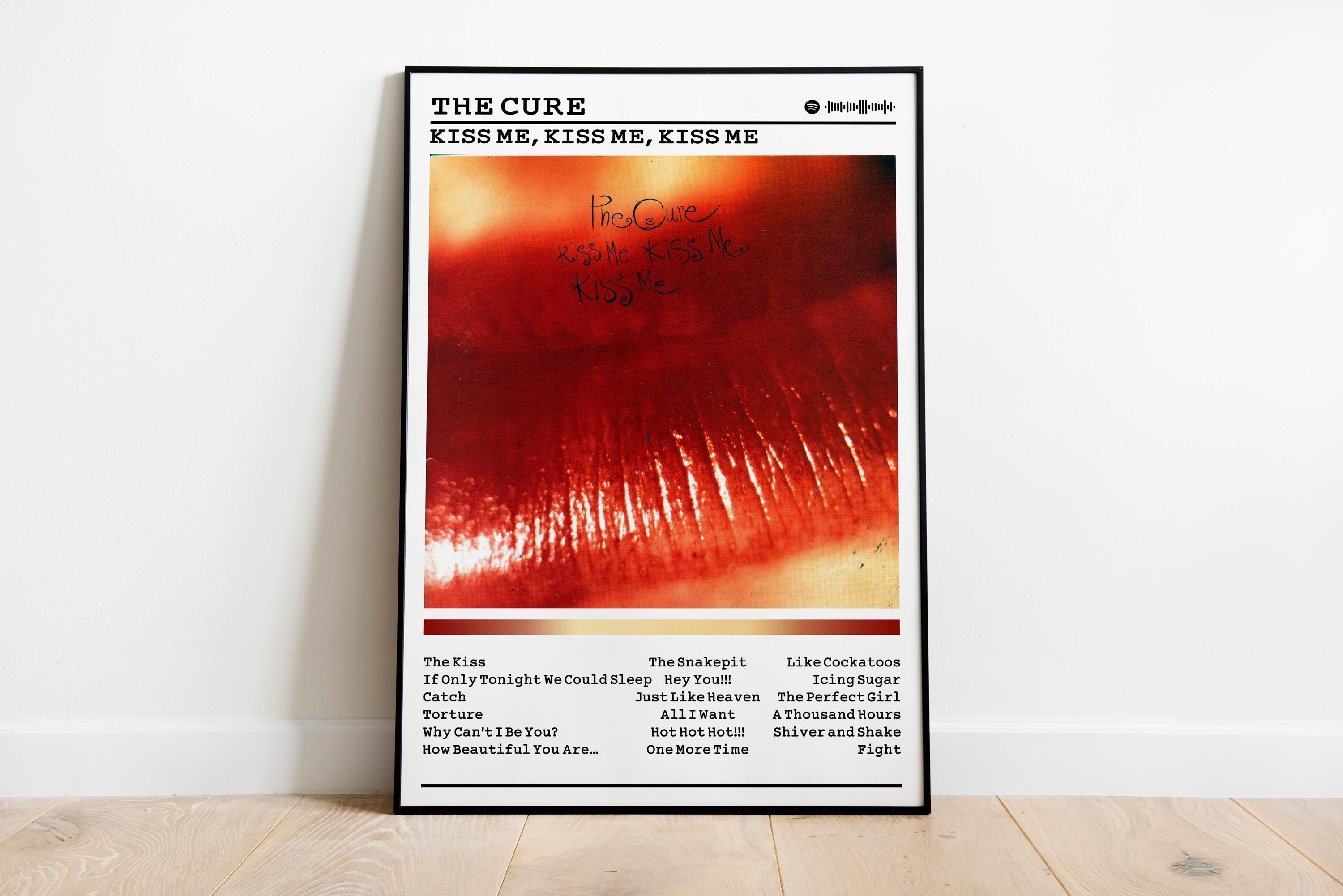 ザキュアー　ポスター　キスミーキスミーキスミー The Cure - Kiss Me Album Poster: Rock Music Wall Art - Etsy