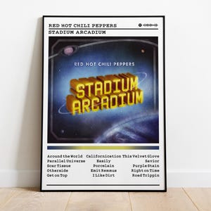 Red Hot Chili Peppers Poster | Stadium Arcadium Poster | Album Poster Print | Wall Decor Poster | Album Cover | Rock Music Poster