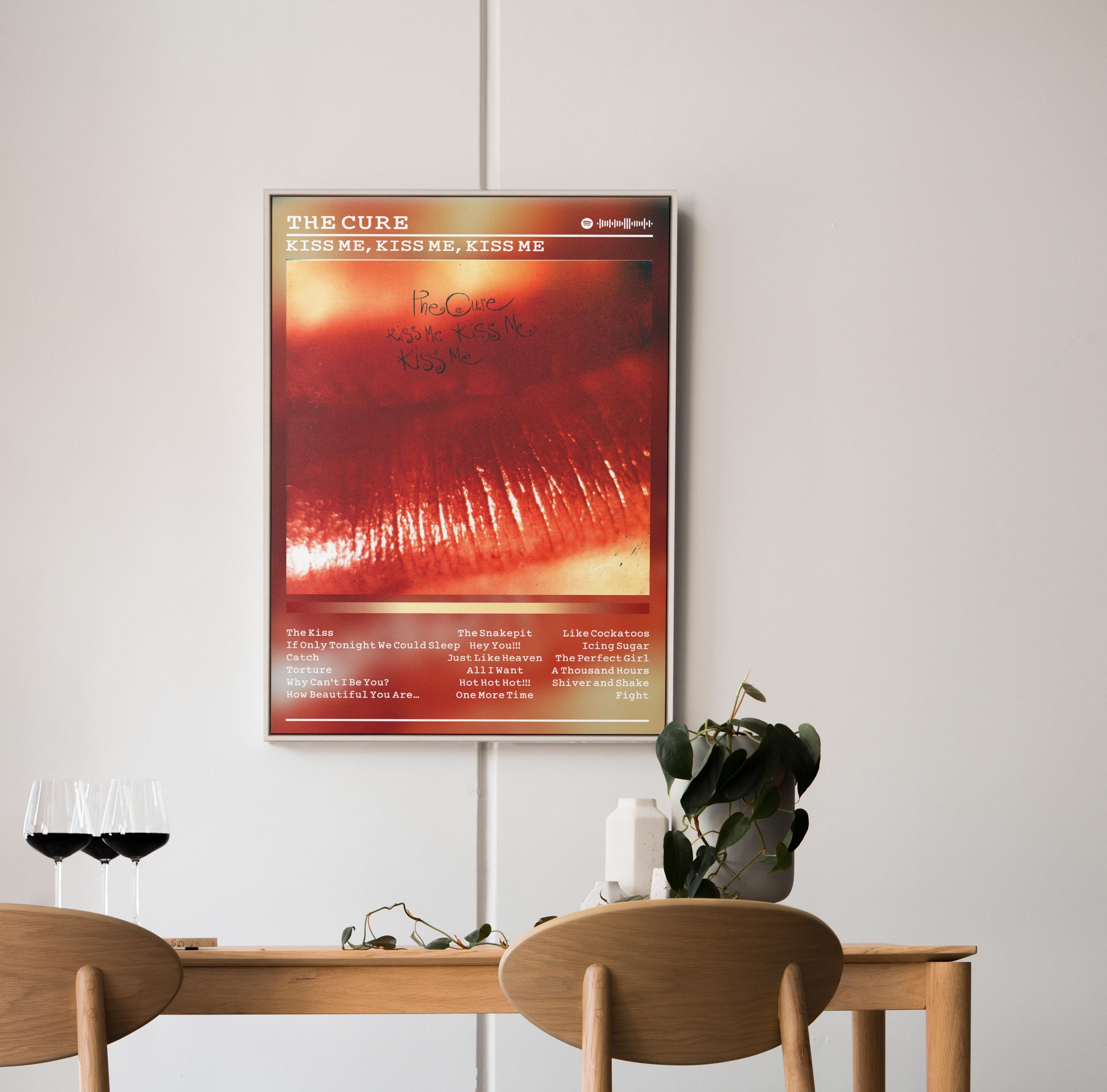The Cure - Kiss Me Album Poster: Rock Music Wall Art - Etsy