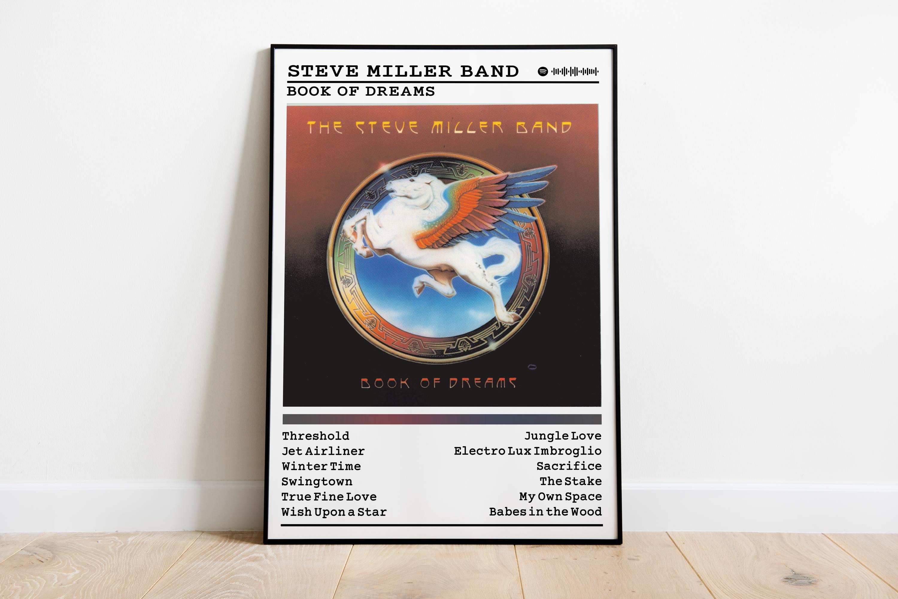 Steve Miller Band - Book of Dreams Album Poster: Matte Finish Wall