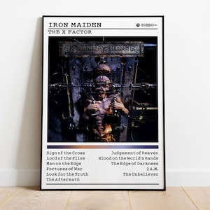 Iron Maiden &#39;The X Factor&#39; Album Poster: Metal Music Wall Art