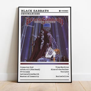 Black Sabbath Poster | Dehumanizer Poster | Album Poster Prints | Wall Decor Posters | Album Cover | Metal Music Poster