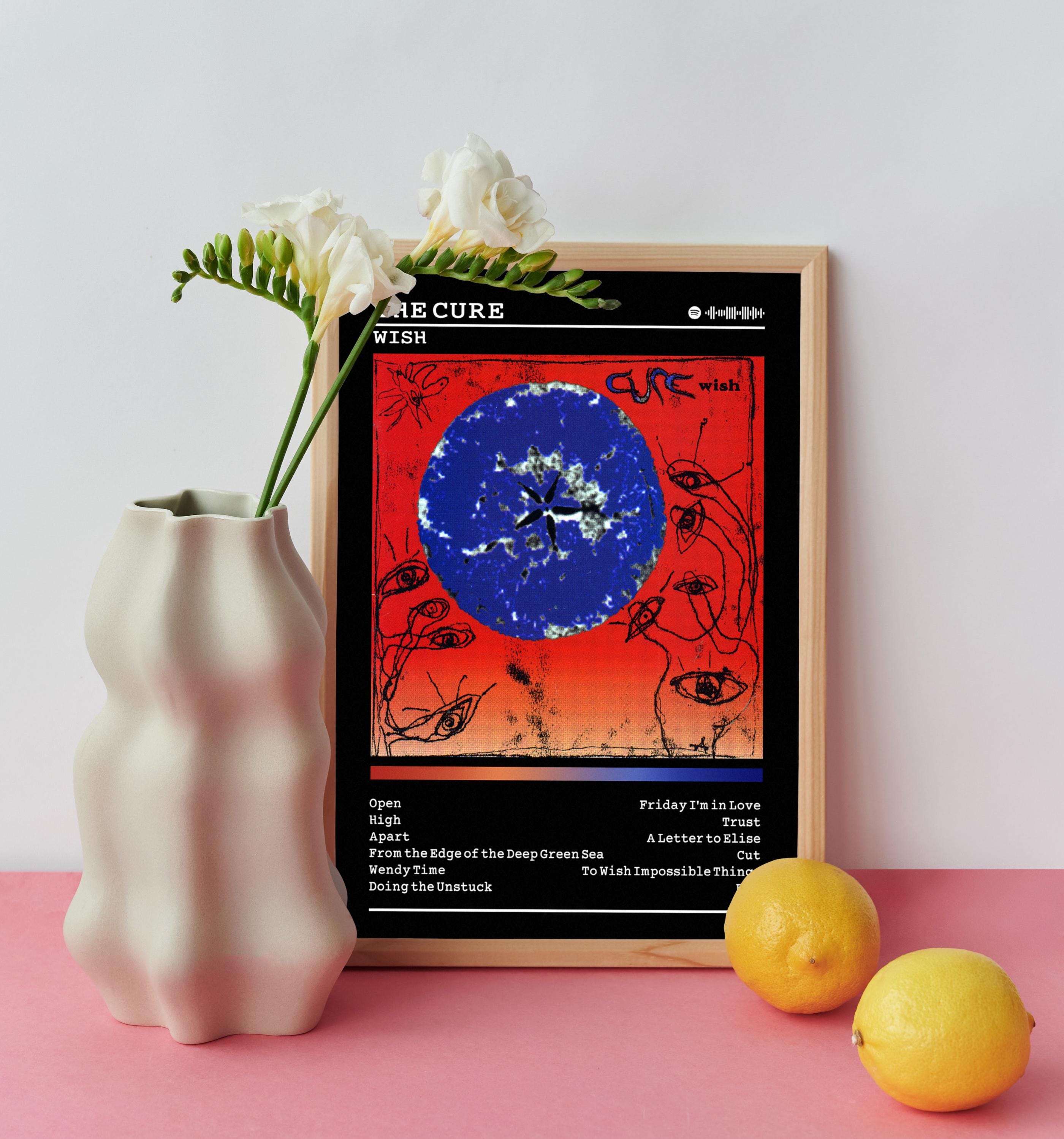 The Cure 'wish' Album Poster: Rock Music Wall Art - Etsy