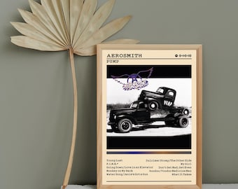 Aerosmith Poster | Pump Print | Album Poster Prints | Wall Decor
