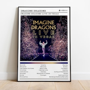 Imagine Dragons Poster | Live in Vegas Poster | Album Poster Prints | Wall Decor Posters | Album Cover | Pop Music Poster