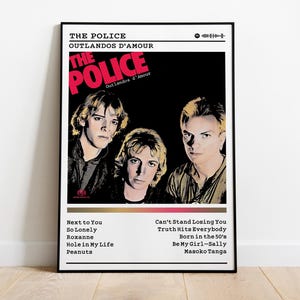 The Police - Outlandos D&#39;Amour Album Poster: Rock Music Wall Art
