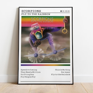 Scorpions Poster | Fly To The Rainbow Poster | Album Poster Prints | Wall Decor Posters | Album Cover | Rock Music Poster