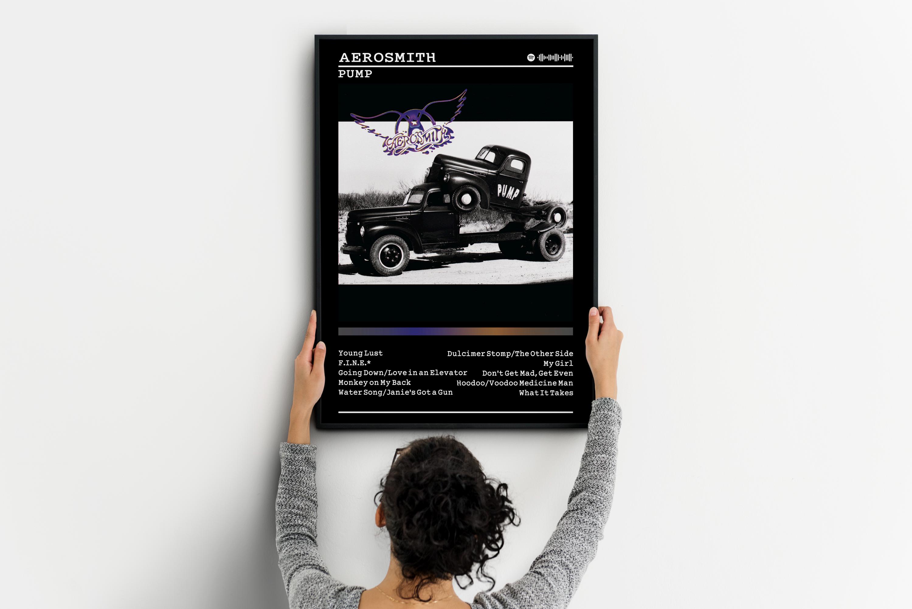 Aerosmith Poster | Pump Print | Album Poster Prints | Wall Decor