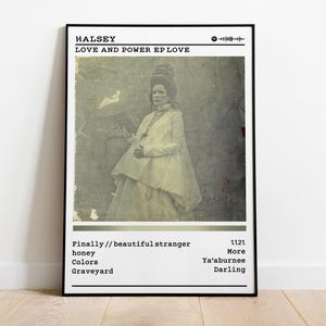 Halsey Poster | Love And Power EP Love Poster | Album Poster Prints | Wall Decor Posters | Album Cover | Pop Music Poster