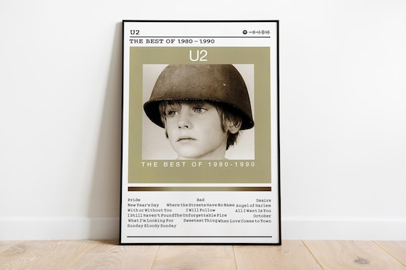U2 the of 1980-1990 Album Cover Poster | Matte Music Print - Etsy