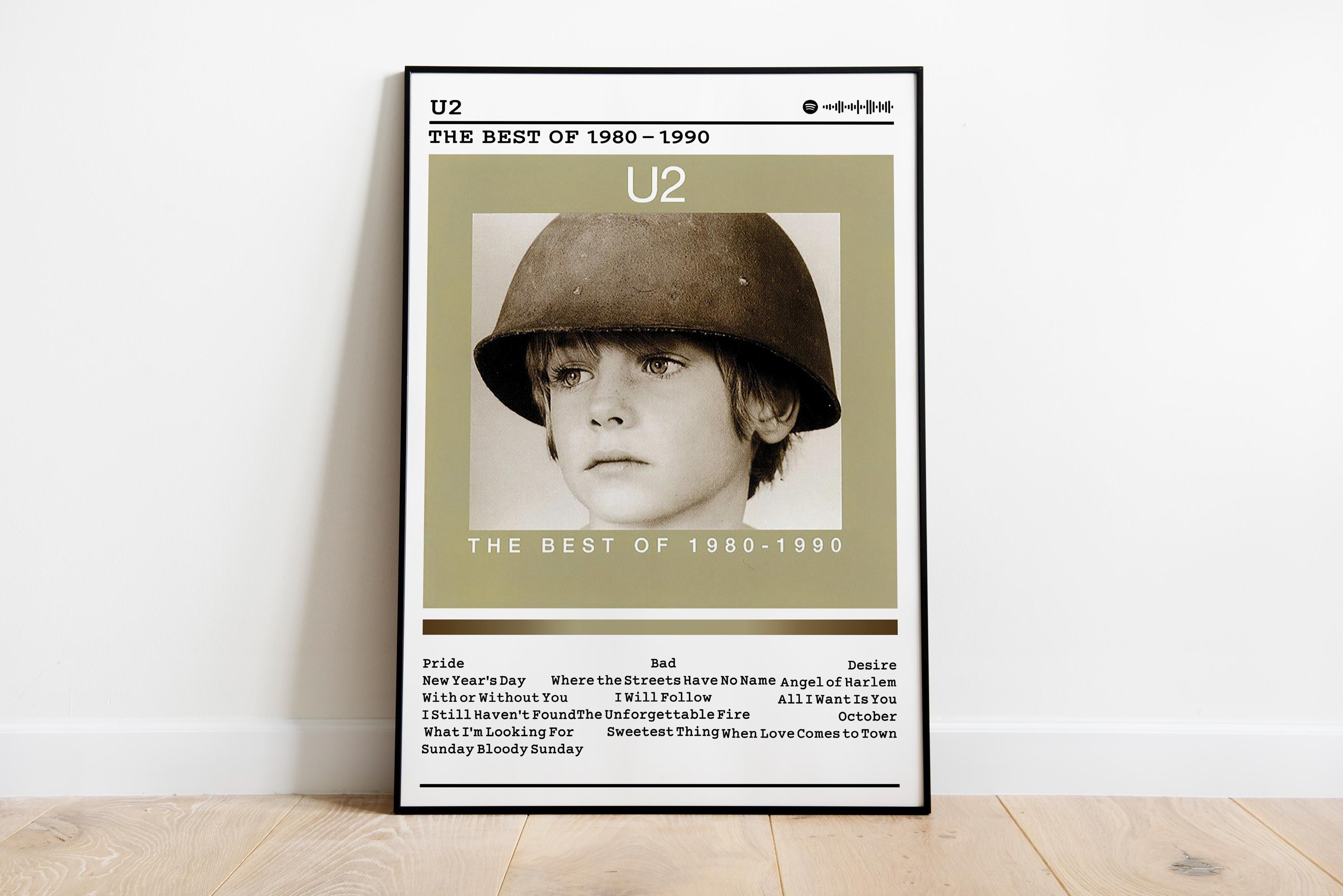 U2 the of 1980-1990 Album Cover Poster | Matte Music Print - Etsy