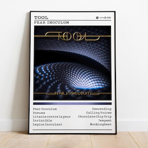Tool Poster Print | Fear Inoculum Album Poster | Music Poster | Album Cover Poster | Wall Decor | Music Gift | Room Decor