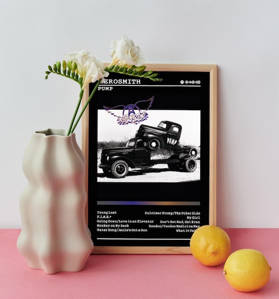 Aerosmith Poster | Pump Print | Album Poster Prints | Wall Decor