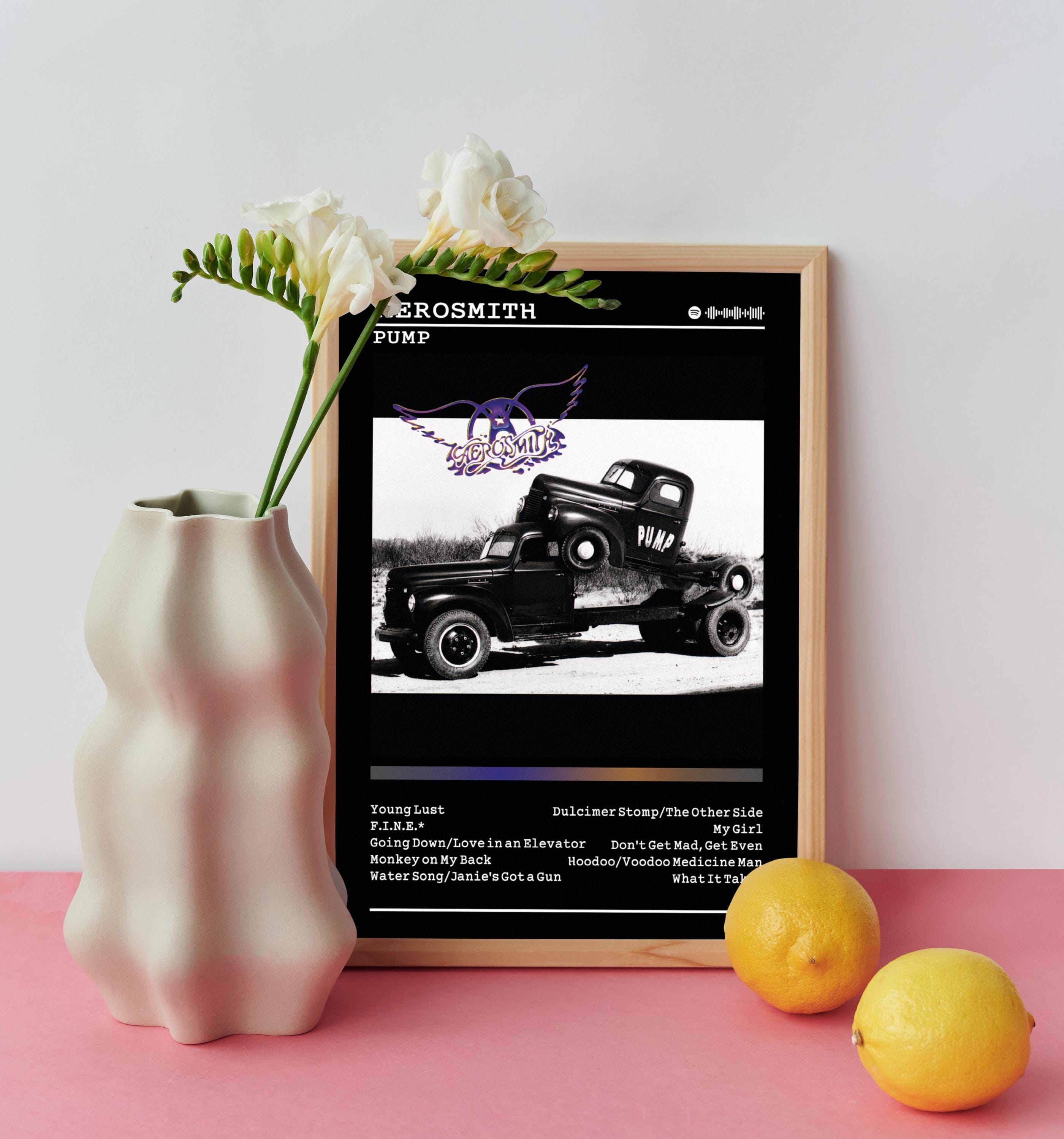 Aerosmith Poster | Pump Print | Album Poster Prints | Wall Decor