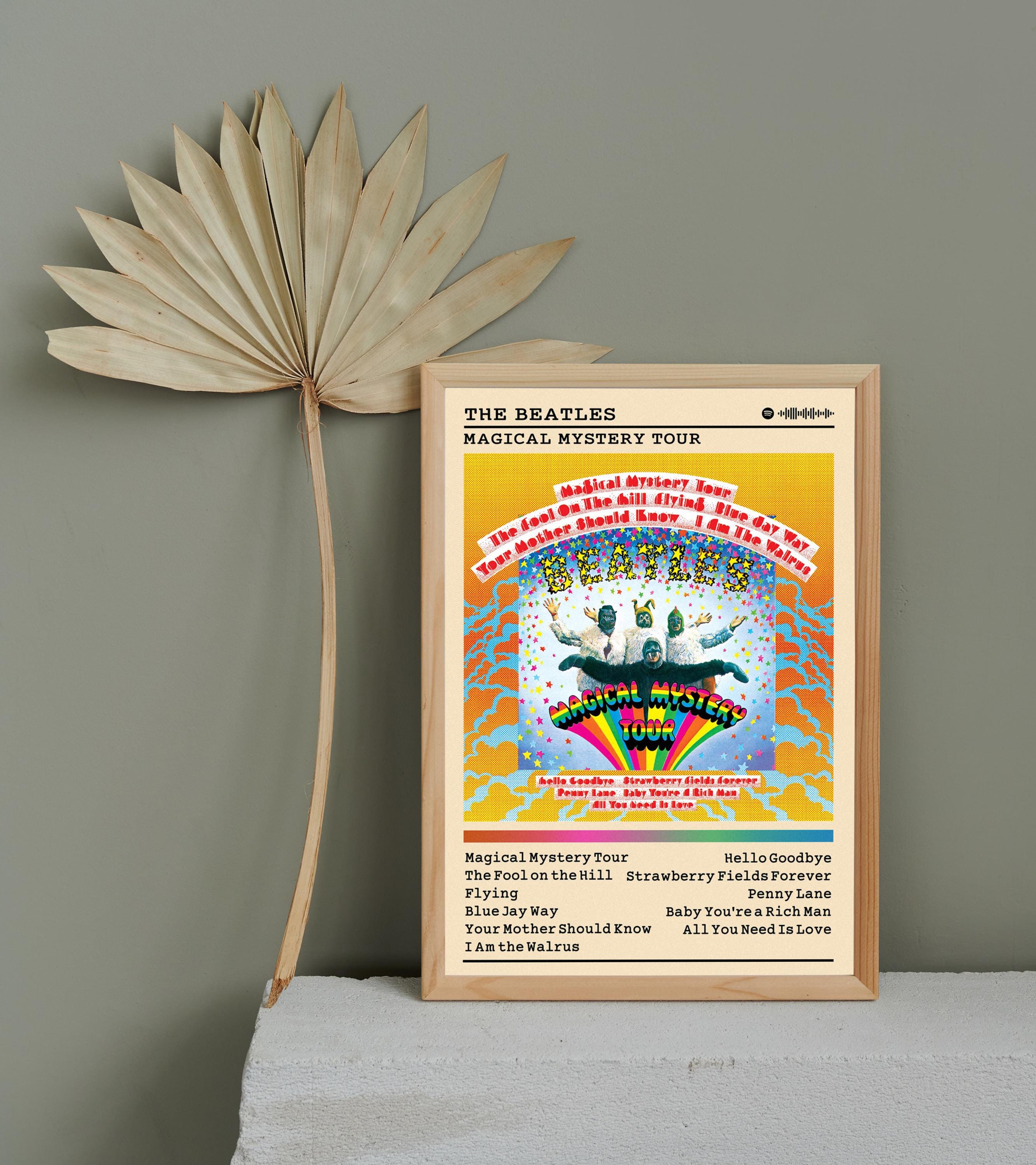 The Beatles Magical Mystery Tour Poster: Album Cover Art Print - Etsy