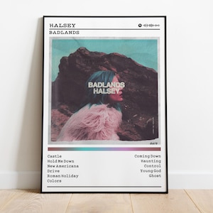 Halsey Badlands Album Poster: Pop Musik Wandkunst