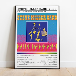 Steve Miller Band Poster | Children Of The Future Poster | Album Poster Prints | Wall Decor Posters | Album Cover | Rock Music Poster