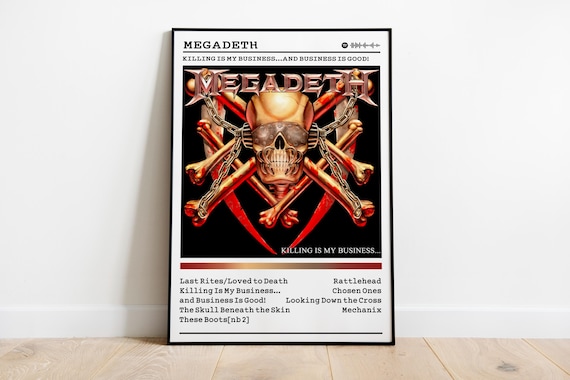 Megadeth Album Poster: Killing is My Business - Metal Wall Art - Etsy