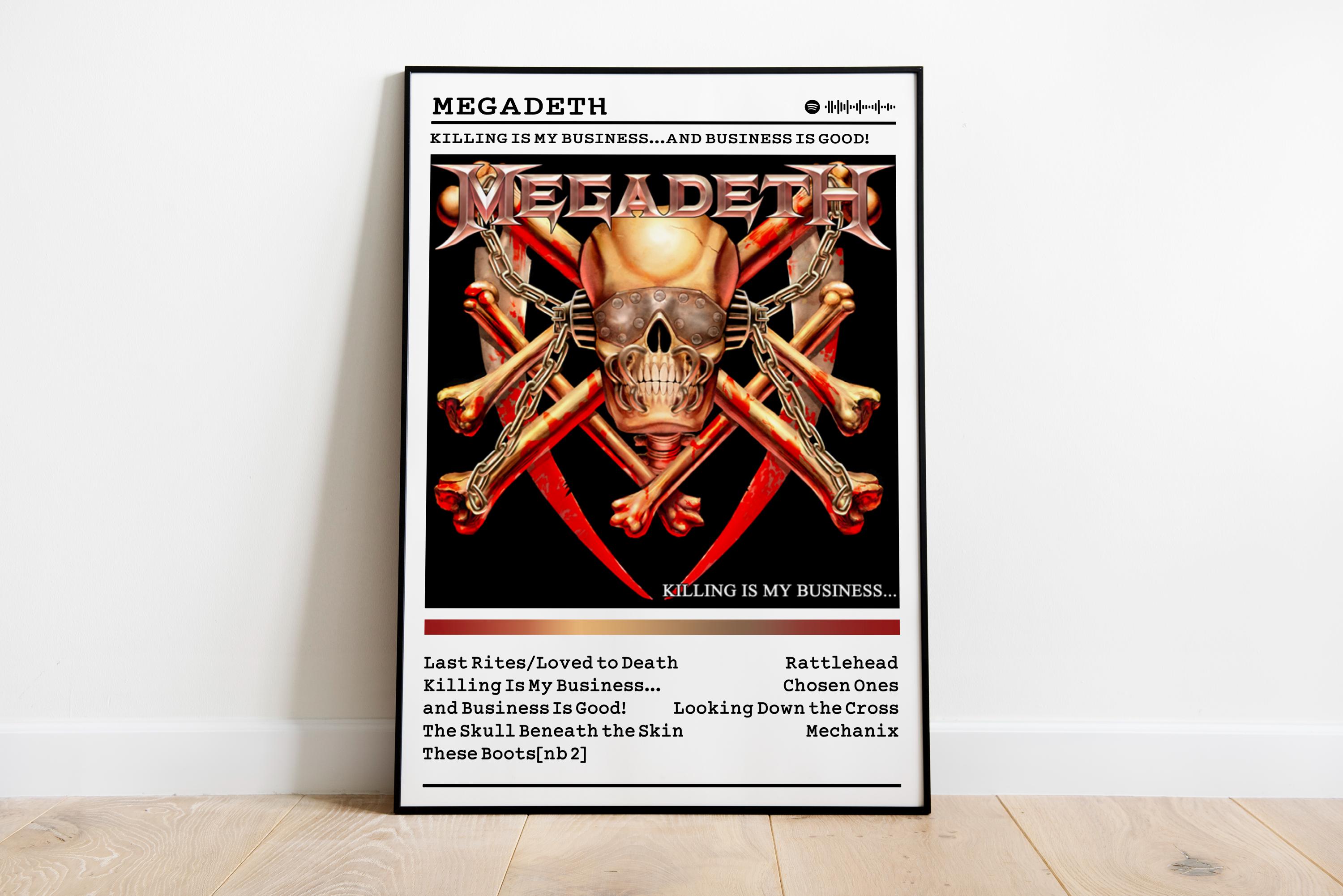 Megadeth Album Poster: Killing is My Business - Metal Wall Art - Etsy
