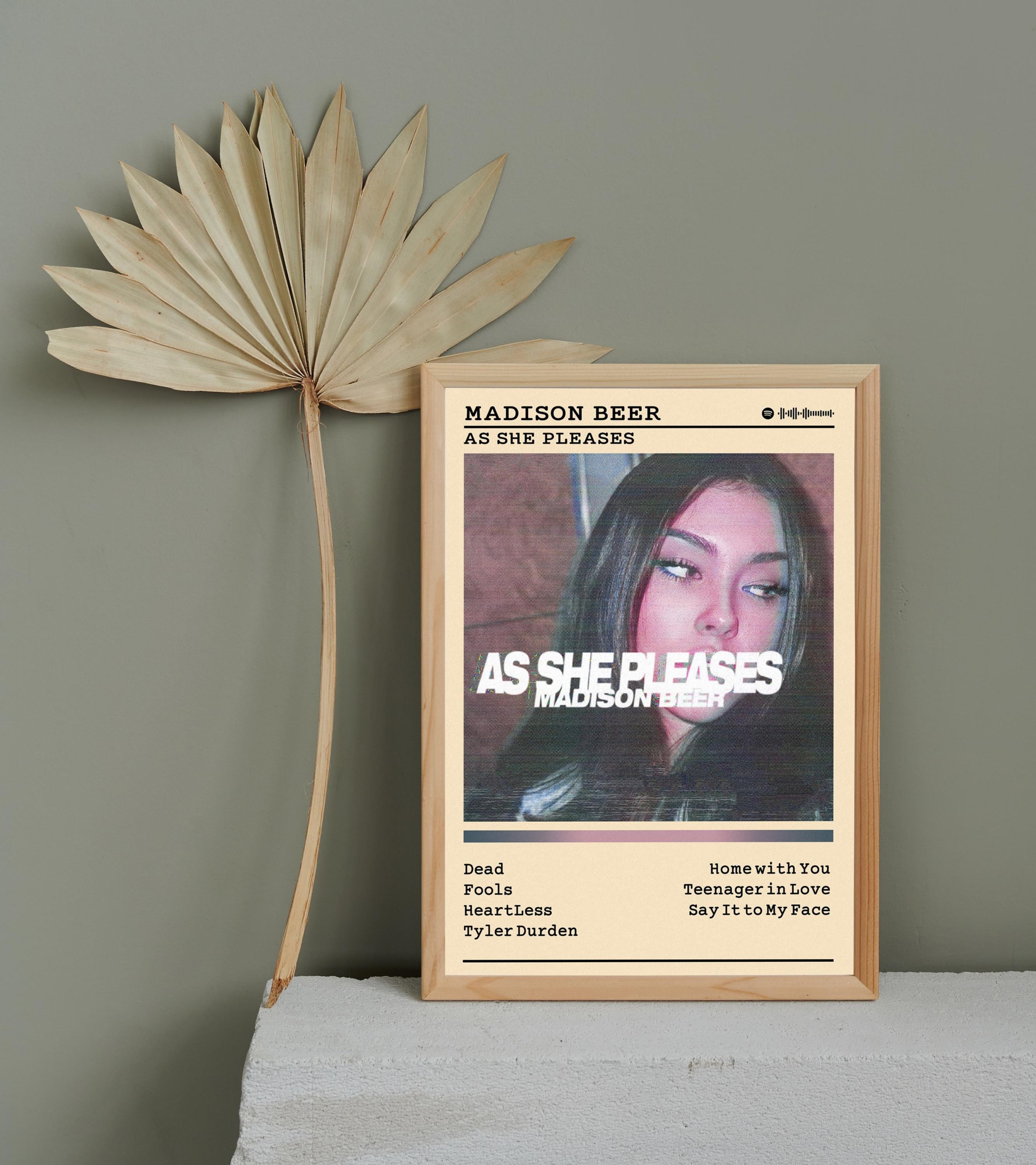 Madison Beer 'as She Pleases' Album Poster: Matte Finish Wall Art