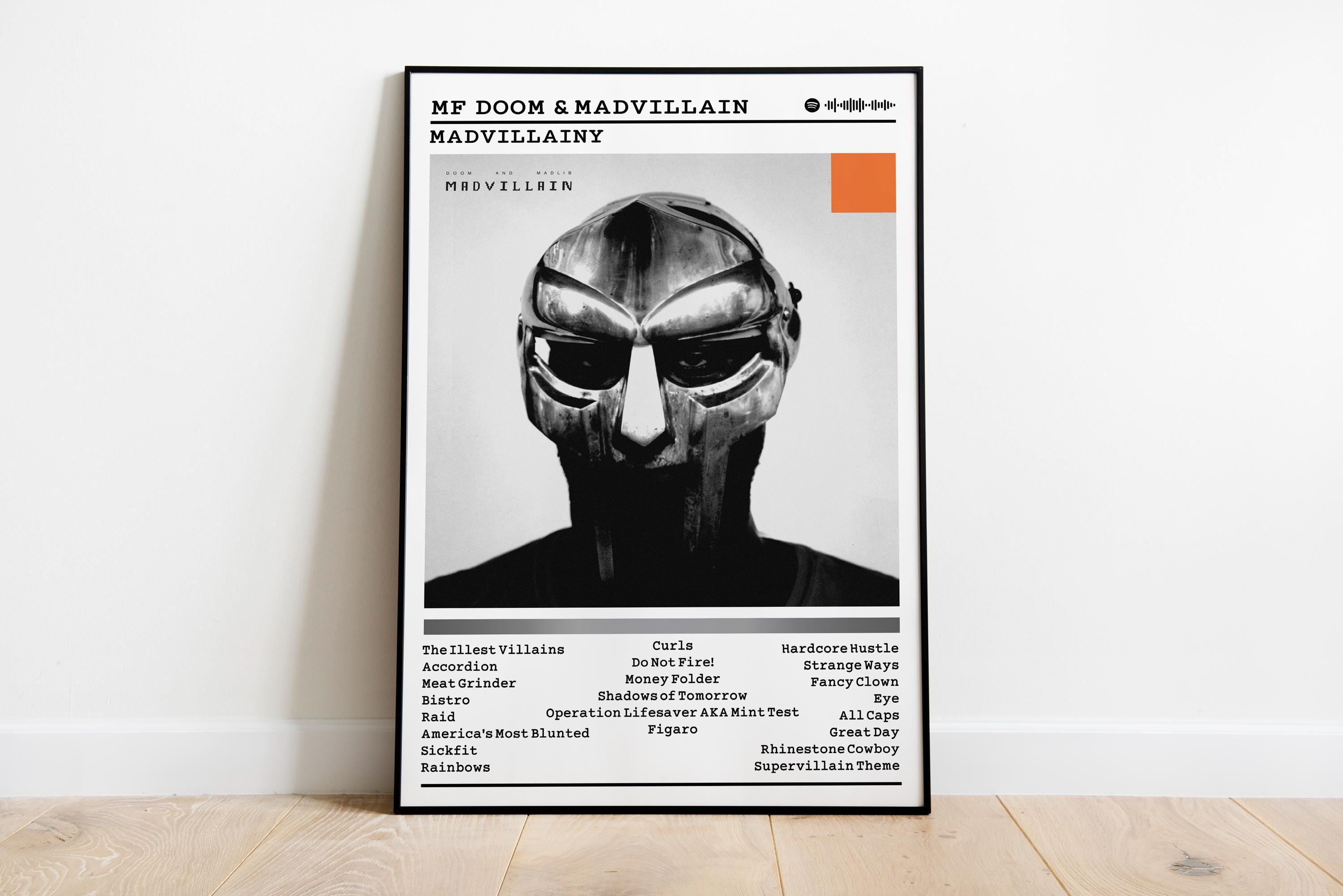 Discover MF Dooom Madvillainy Album Poster: Matte Finish Rap Music Print