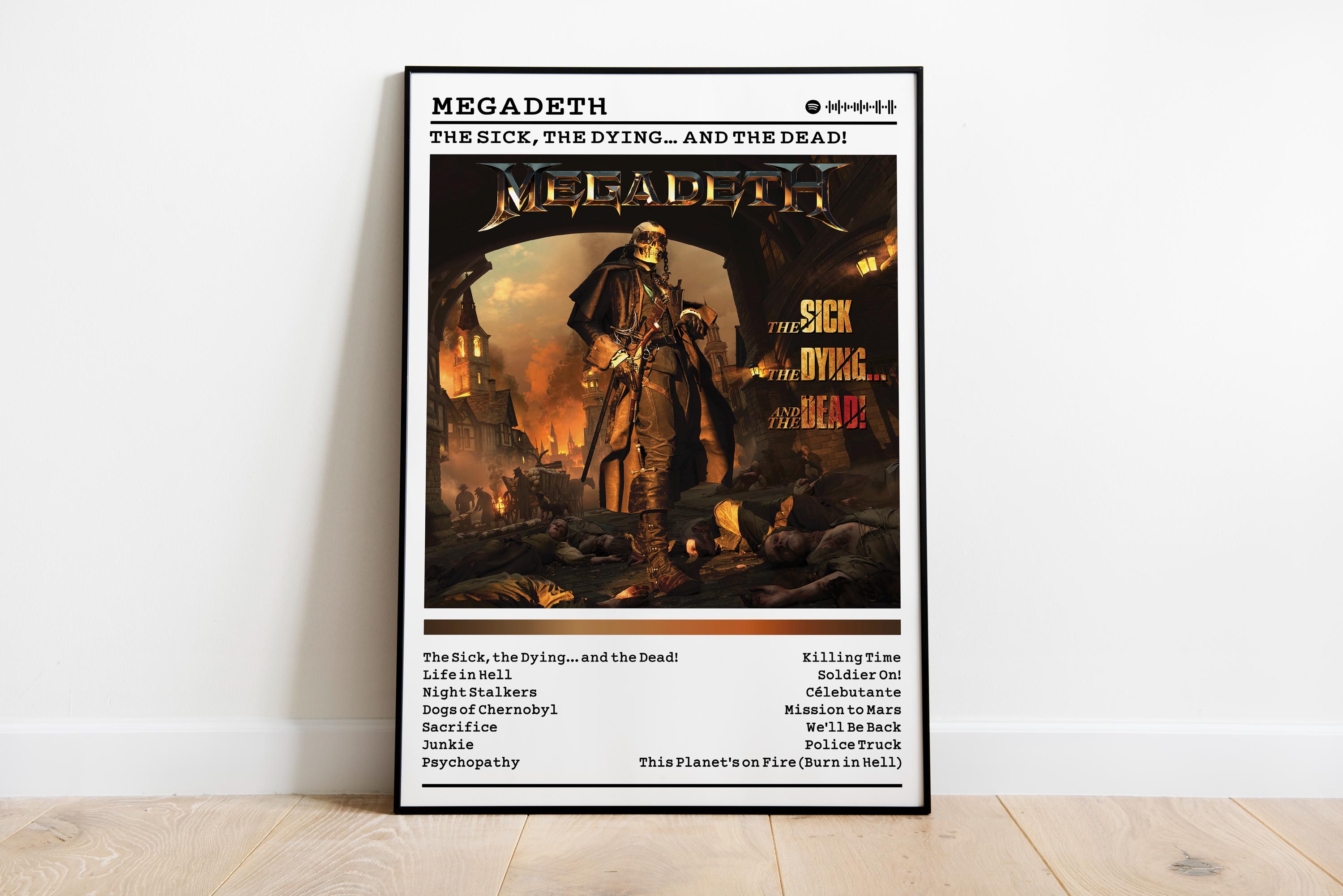 Megadeth Album Poster: the Sick, the Dying and the Dead
