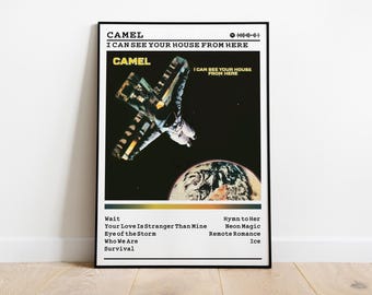 Camel Album Poster: I Can See Your House From Here - Rock Music Wall Art
