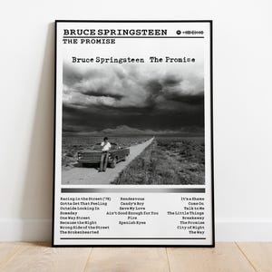 Bruce Springsteen Poster | The Promise Poster | Album Poster Prints | Wall Decor Posters | Album Cover | Rock Music Poster