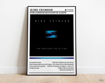 King Crimson Album Poster: the Construkction of Light - Rock Music