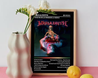 Megadeth 'the World Needs A Hero' Album Cover Art Poster - Etsy