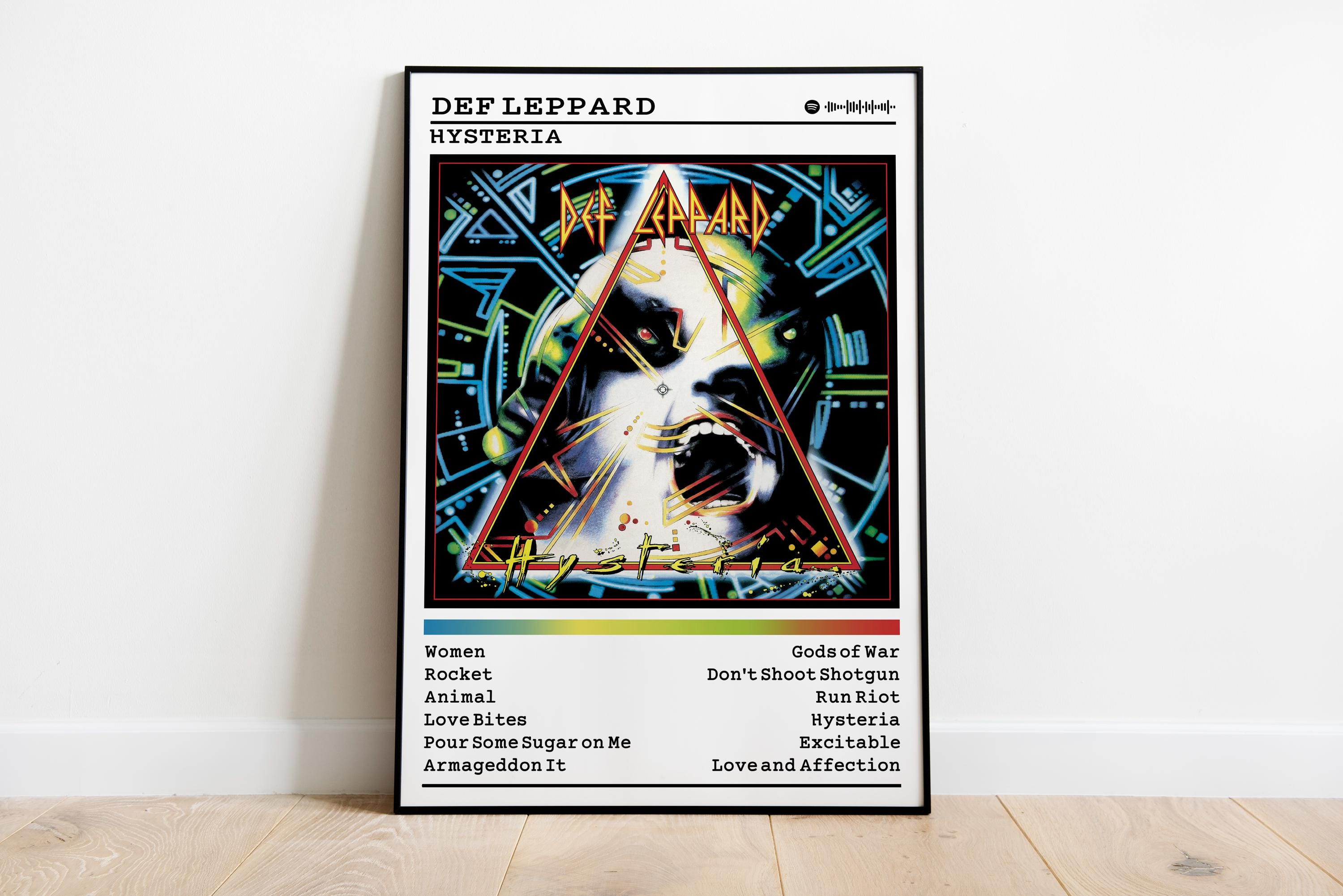 Def Leppard Hysteria Album Poster | Rock Music Print - Etsy