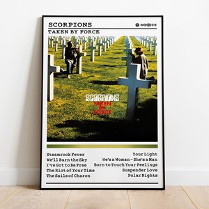 Scorpions Poster | Taken By Force Poster | Album Poster Prints | Wall Decor Posters | Album Cover | Rock Music Poster