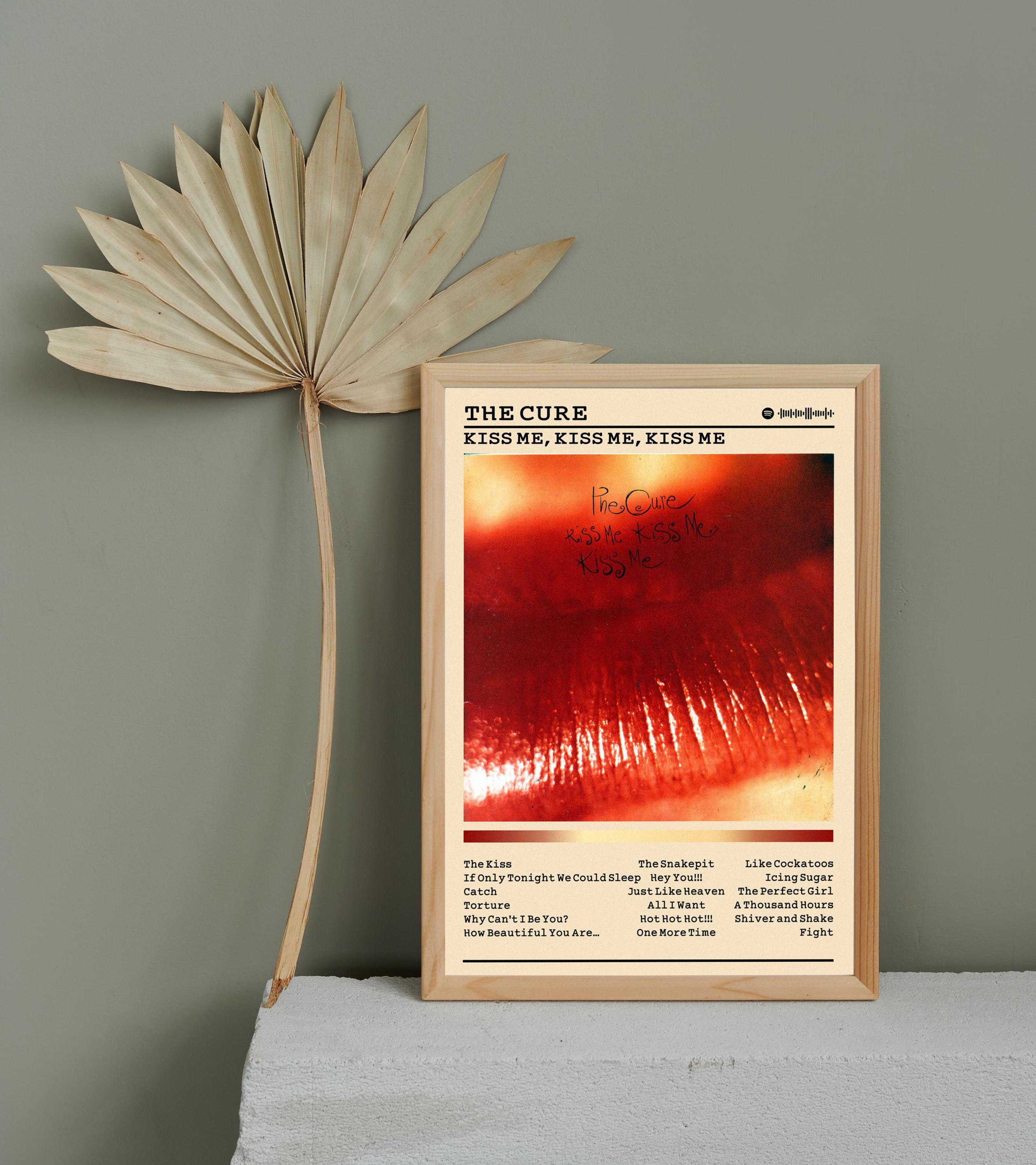 The Cure - Kiss Me Album Poster: Rock Music Wall Art - Etsy