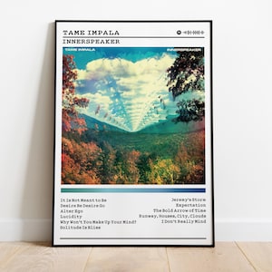 Tame Impala Poster | InnerSpeaker Poster | Album Poster Prints | Wall Decor Posters | Album Cover | Indie Music Poster