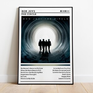 Bon Jovi Poster | The Circle Poster | Album Poster Prints | Wall Decor Posters | Album Cover | Rock Music Poster