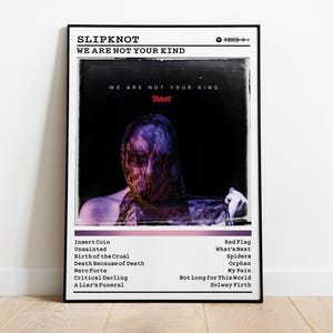 Slipknot &quot;We Are Not Your Kind&quot; Album Poster: Metal Music Wall Art