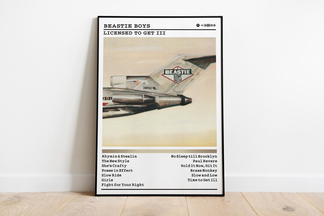 Beastie Boys - Licensed to Get Ill Album Poster: Matte Finish Wall Beastie Boys - Licensed to Get Ill Album Poster: Matte Finish Wall